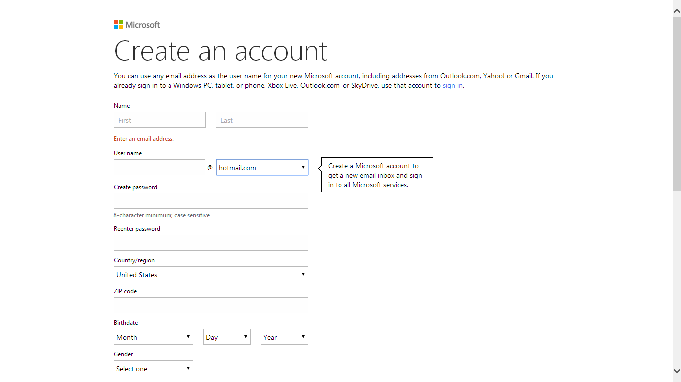 Cara Membuat Email di Hotmail Cara Membuat Email di Hotmail
