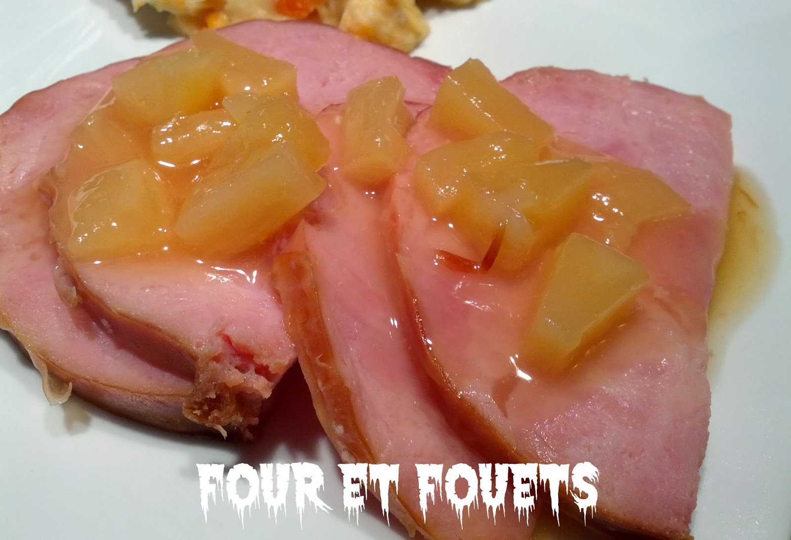 Four et Fouets pour Sara Jambon à l'ananas à la mijoteuse