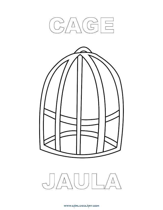 Dibujos Inglés - Español con J: Jaula - Cage