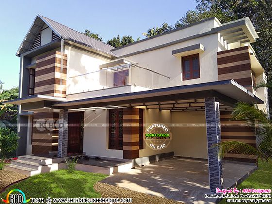 Finished house by AEN designers, Ernakulam