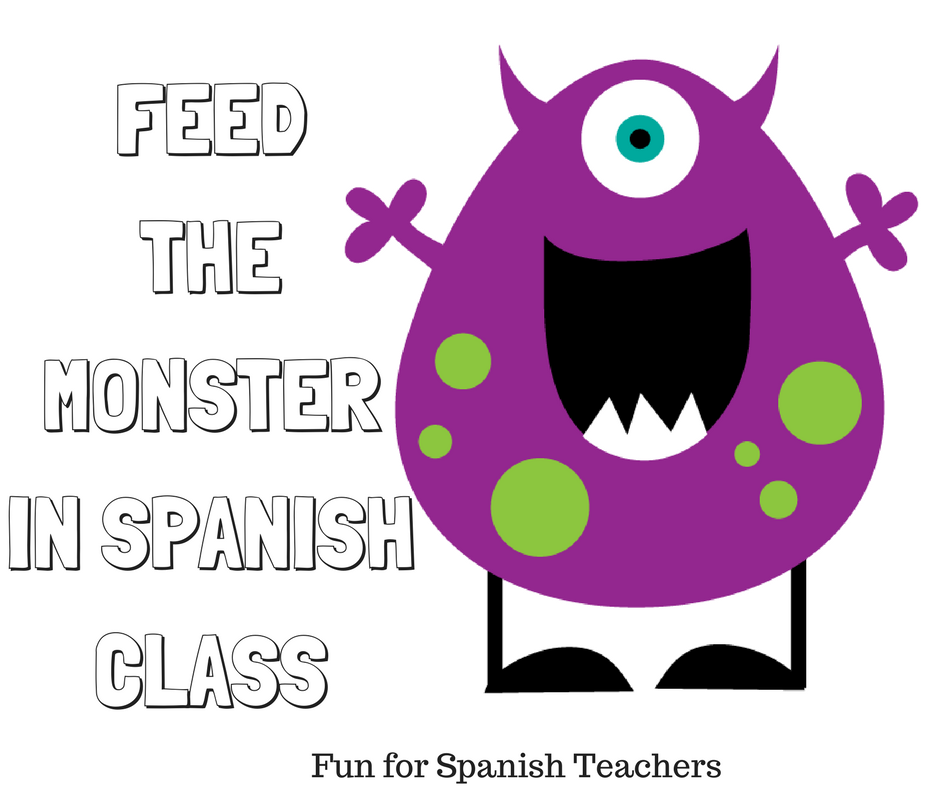 feed the monster in spanish class funforspanishteachers i am from in spanish