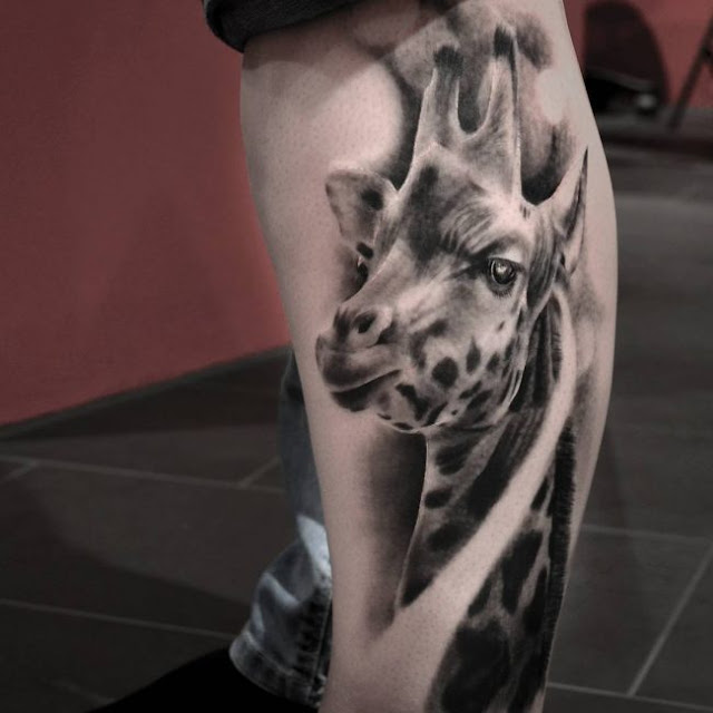 tatuagem de girafa tatuagem de girafa