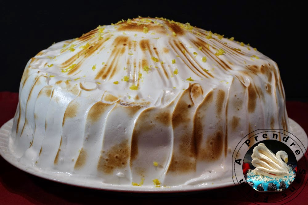 Gâteau à la vanille et crème de citron meringué (pas à pas en photos)