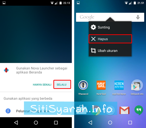 mengganti tema lollipop android