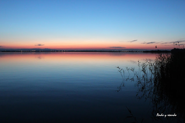 Crespúsculo en la Albufera-Valencia