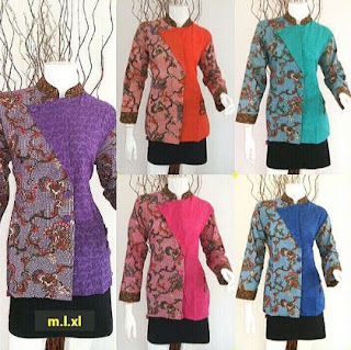 Baju batik setelan atasan dan bawahan Baju batik setelan atasan dan bawahan
