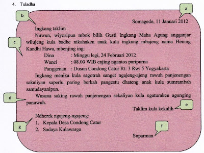 Contoh Surat Pribadi Bahasa Jawa Kanggo Konco Kumpulan Surat Penting