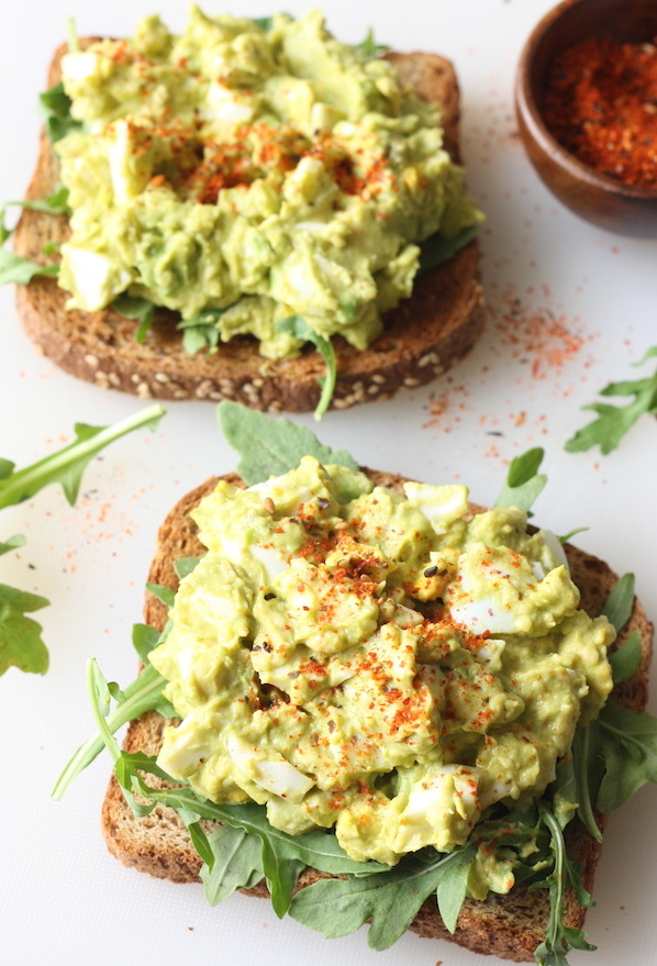 Miso Avocado Egg Salad with Japanese Seven Spice by SeasonWithSpice.com