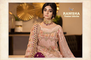 Shree Fab Ramsha Premium collection Pakistani Suits wholesale price Online india