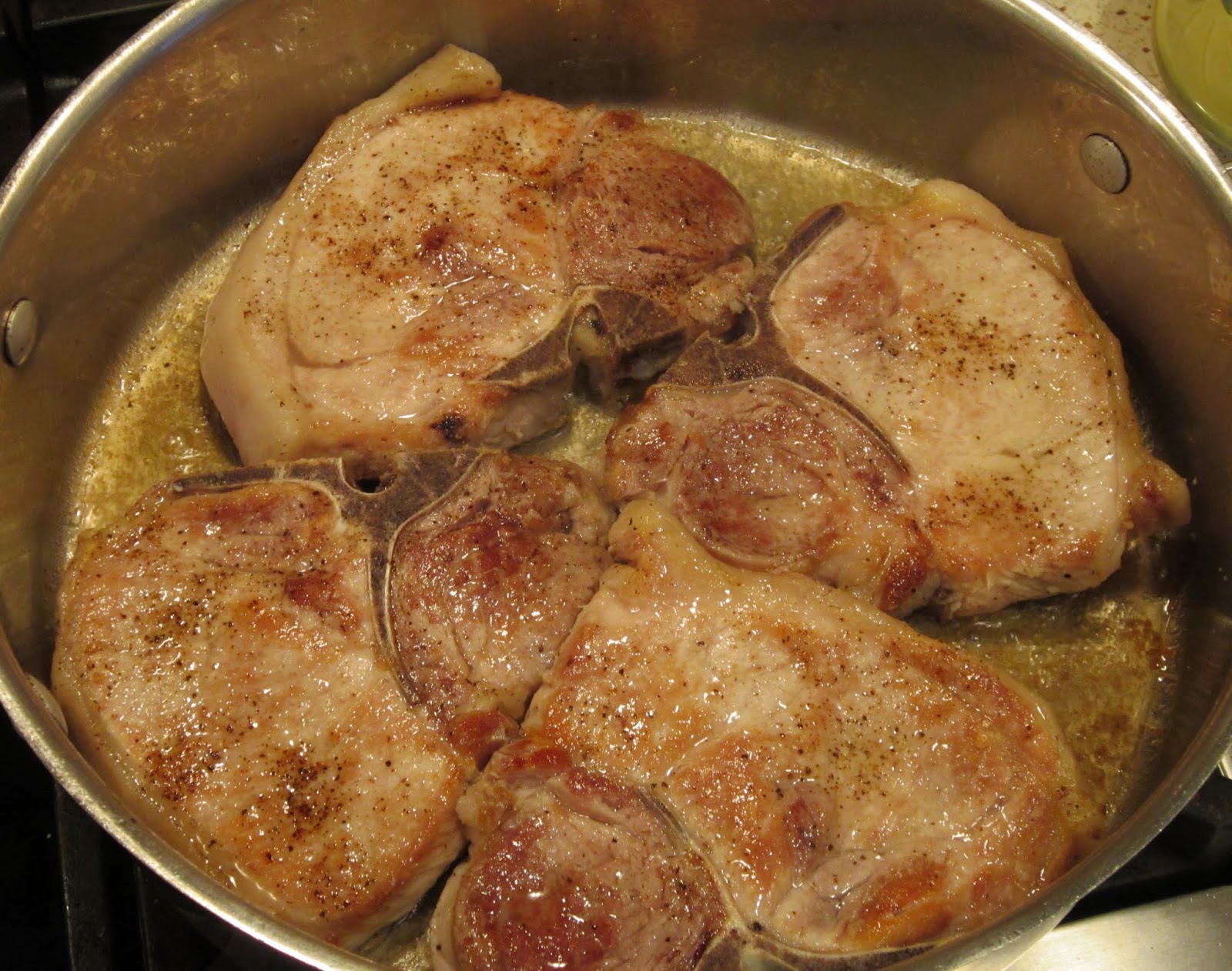 The Italian Next Door Pork Chops with Vinegared Peppers
