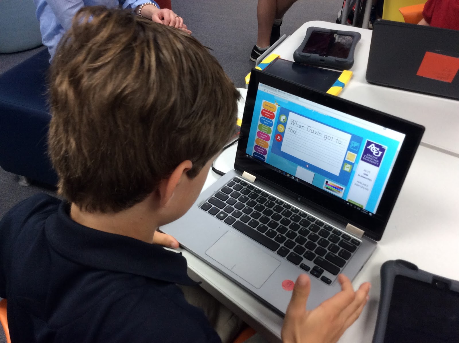 Cornerstone Second Graders Use ABCya Story Maker for Creative Writing