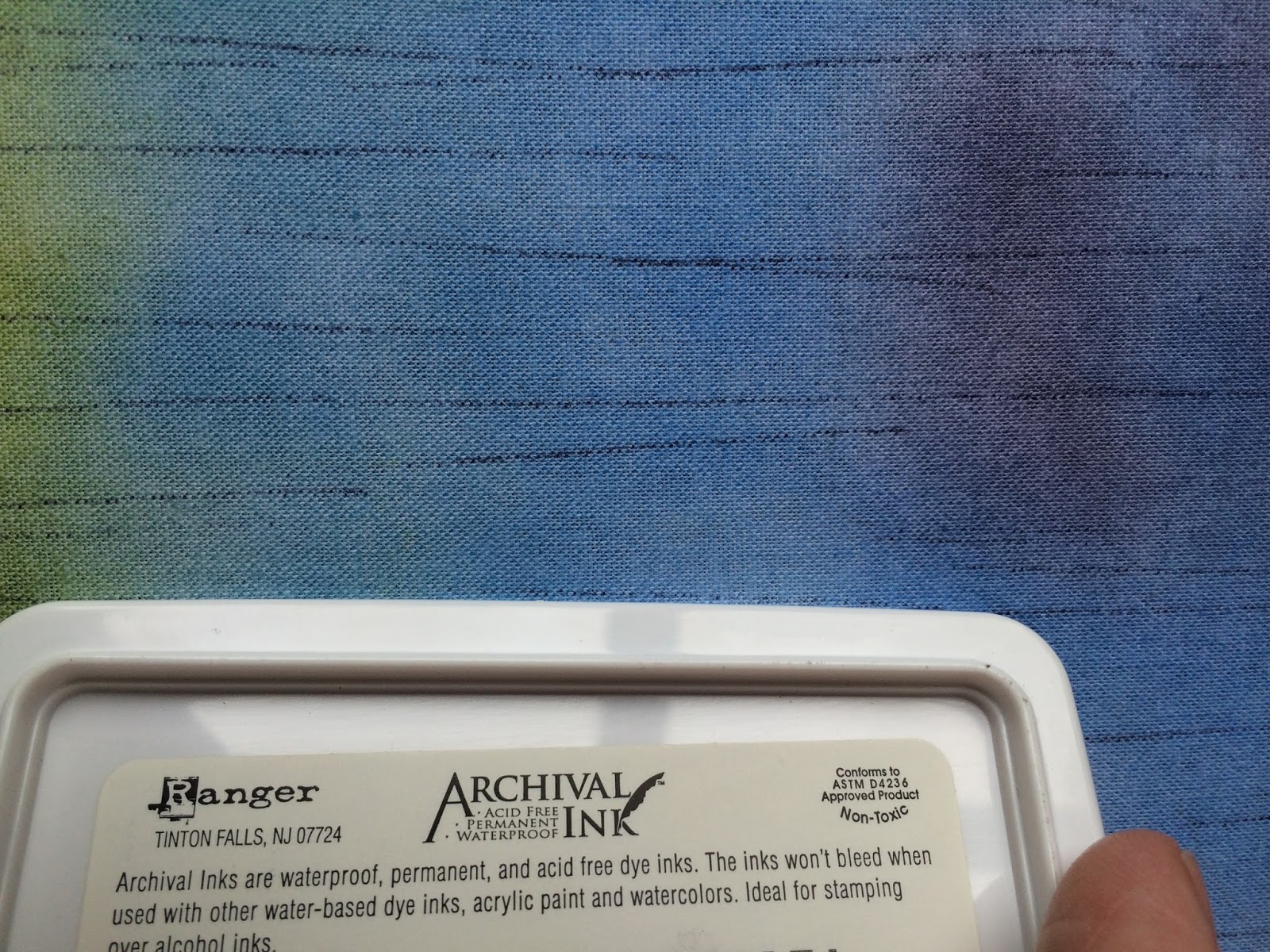 The Created Page Technique TutorialArchival inks on Fabric