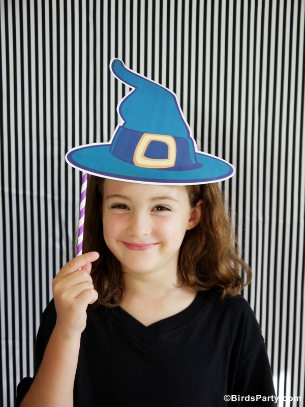 Witch and Wizard Birthday Party Photo Booth Props - Instant Digital  Download - DIY Printable