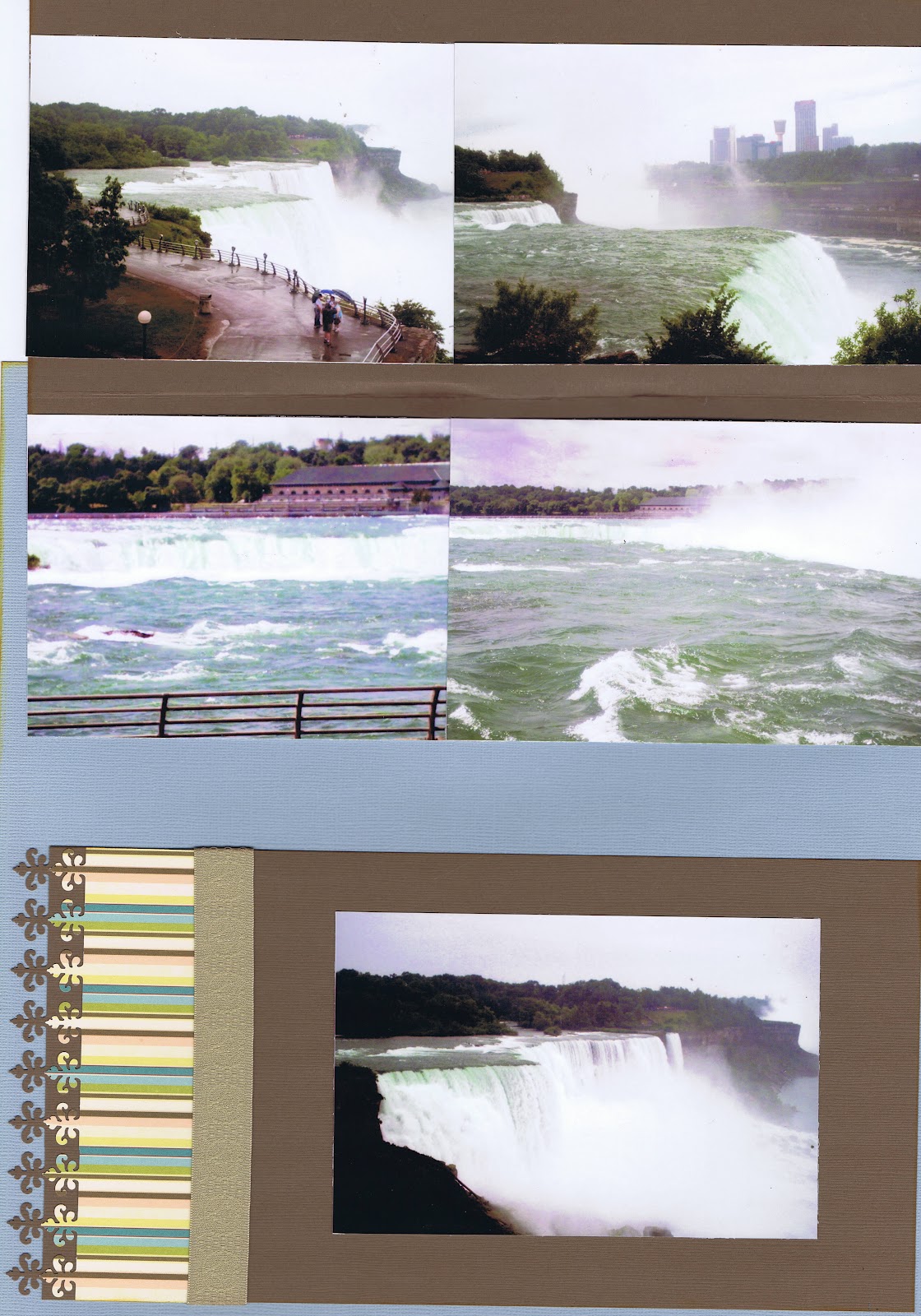 The Stampers Hut Niagara Falls Scrapbook Page