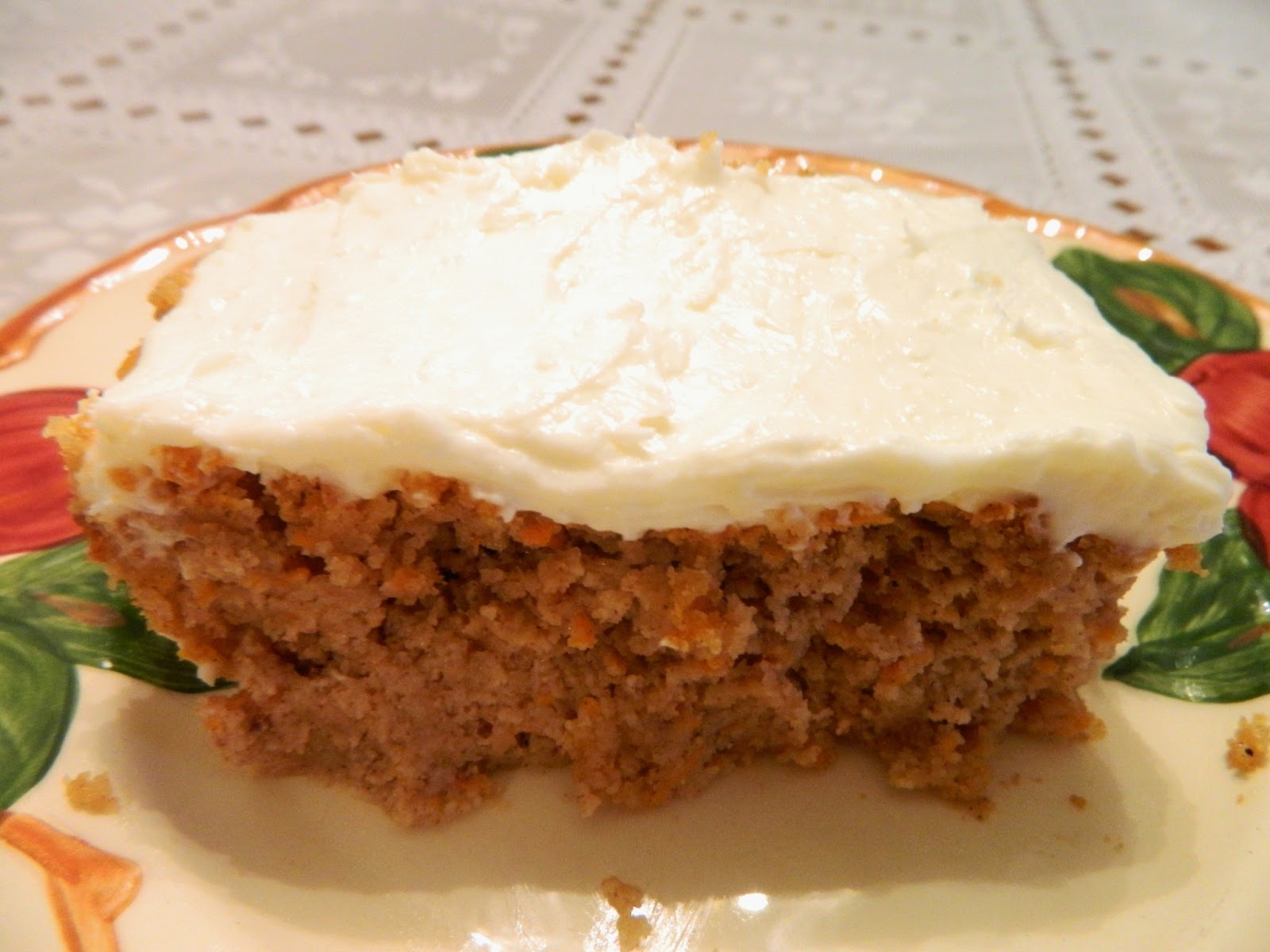 Ginny's Low Carb Kitchen CARROT CAKE WITH COCONUT RUM CREAM CHEESE