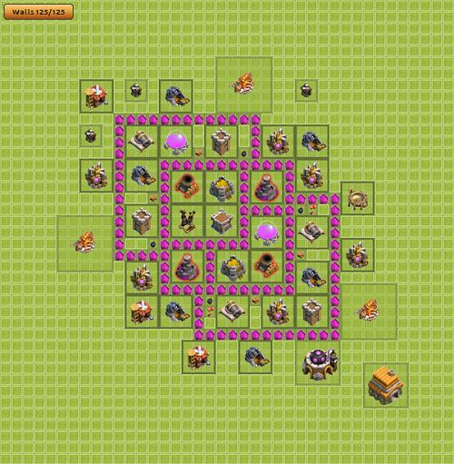 Tata Letak Coc Th 6 - Unduh Pertahanan Terbaik Coc Th 6 Apk Versi