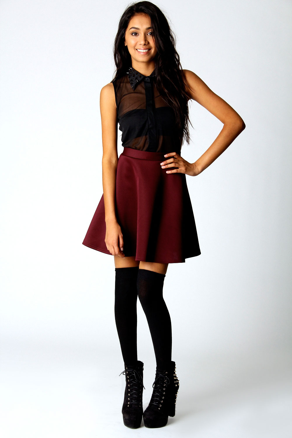 that indie rock kid Winter Fashion Trend 2012 Skater Skirts