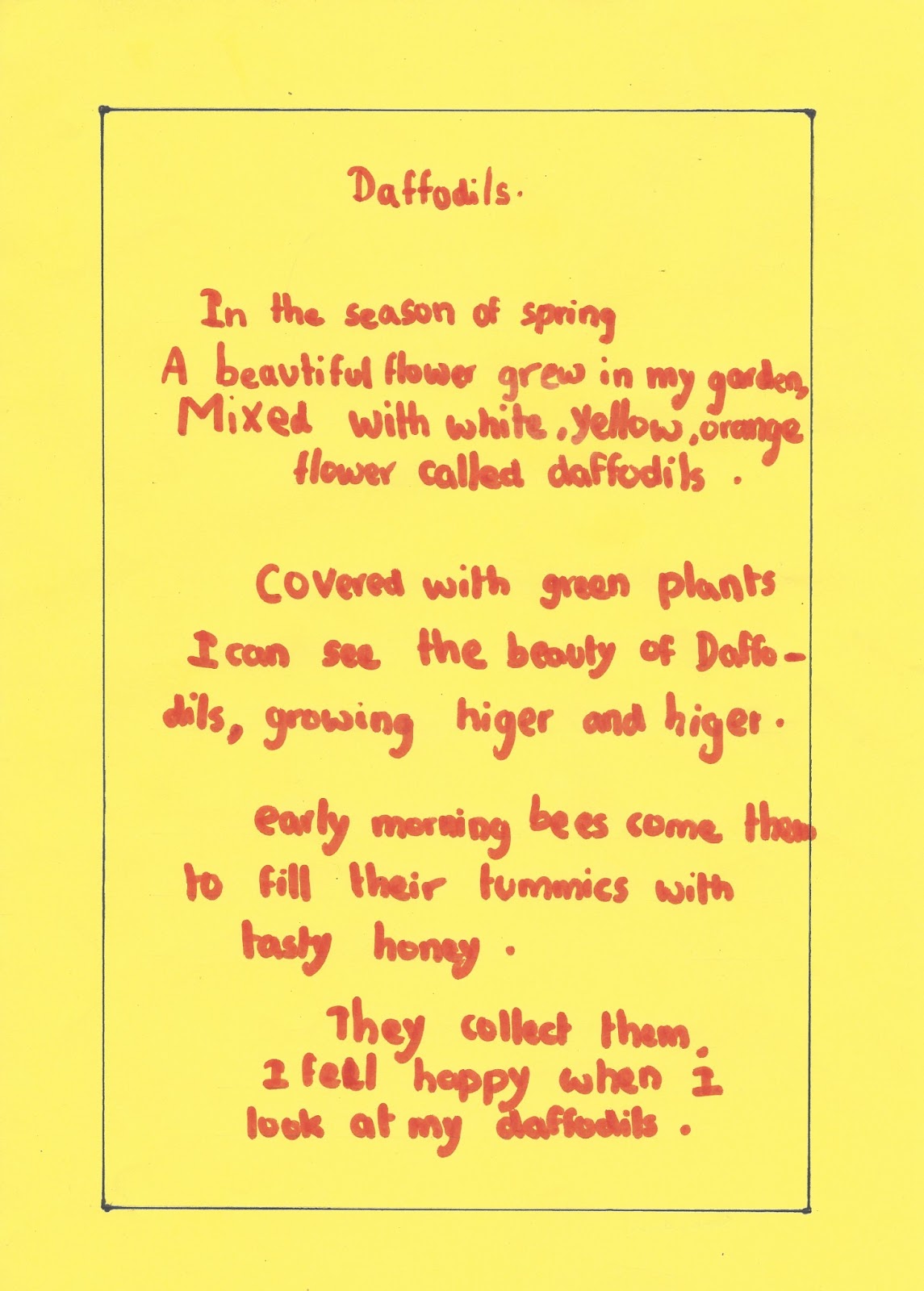 BHIS GRADE 5 Poetry with Grade 5