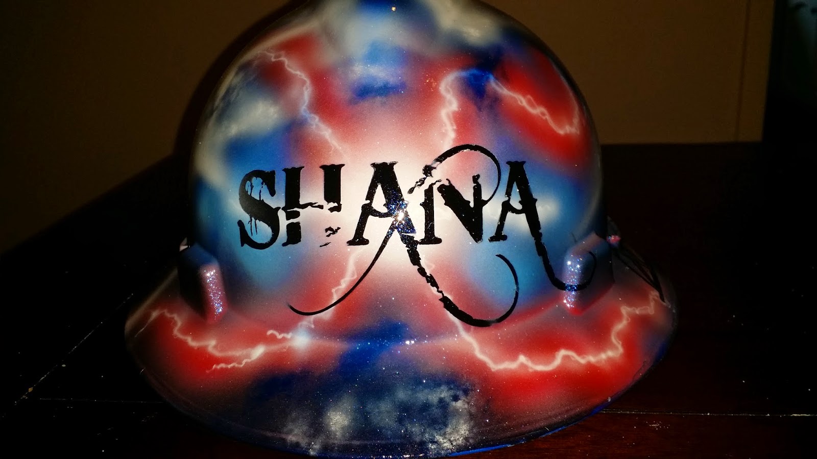 Zimmer DesignZ Custom Paint Hard hats finished Thursday.custom hard hat