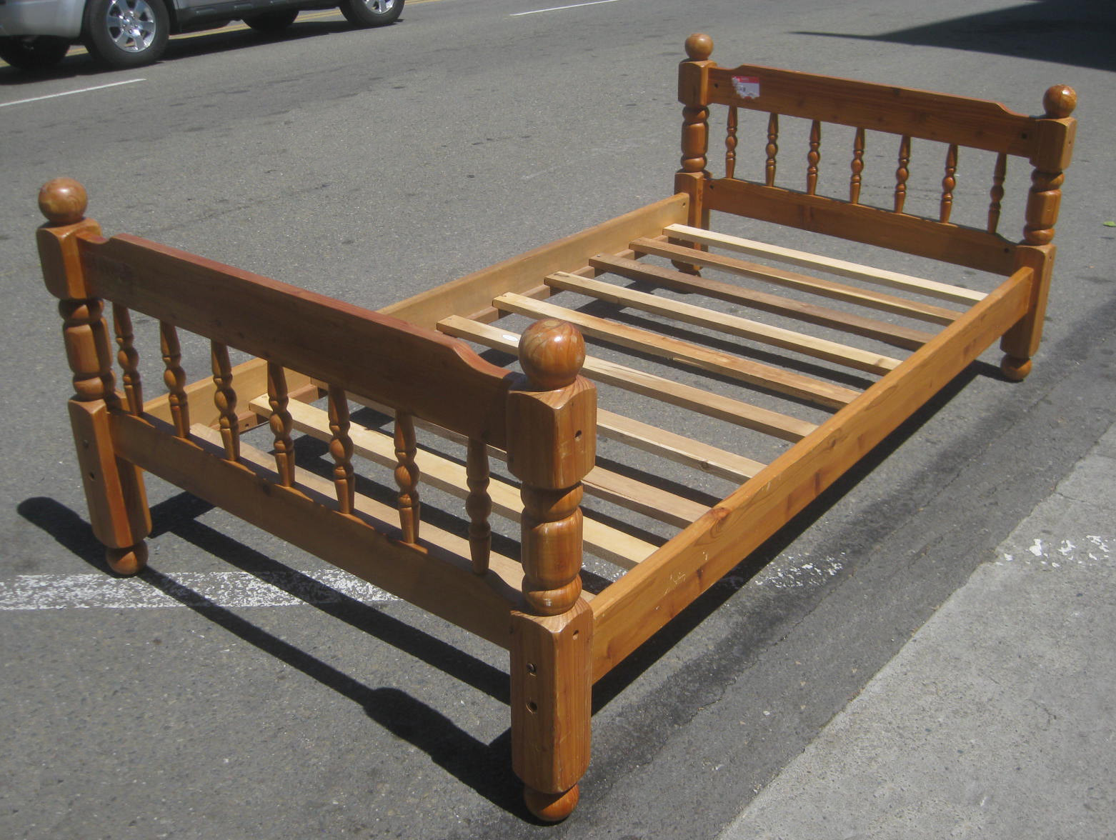 UHURU FURNITURE & COLLECTIBLES: SOLD - Twin Bed Frame - $35