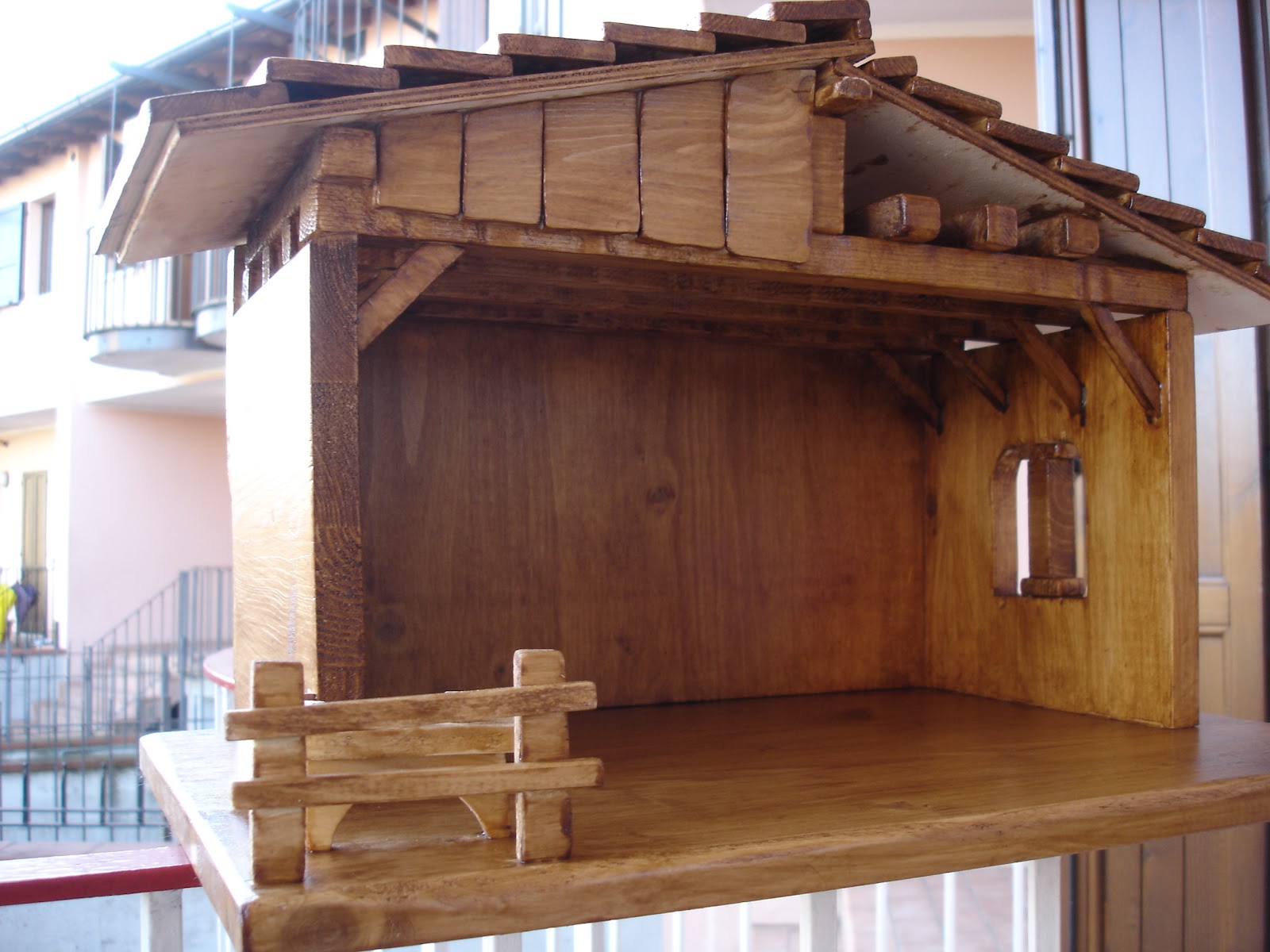 Capanne In Legno Per Presepe Il papà di Morgana: capanna presepio grande