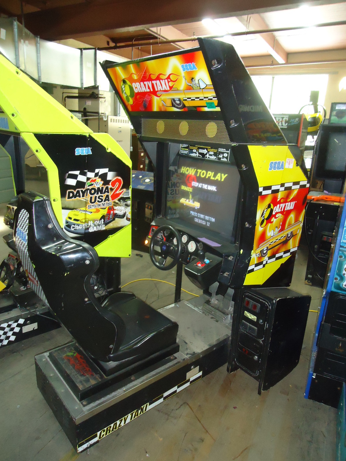 borne arcade crazy taxi