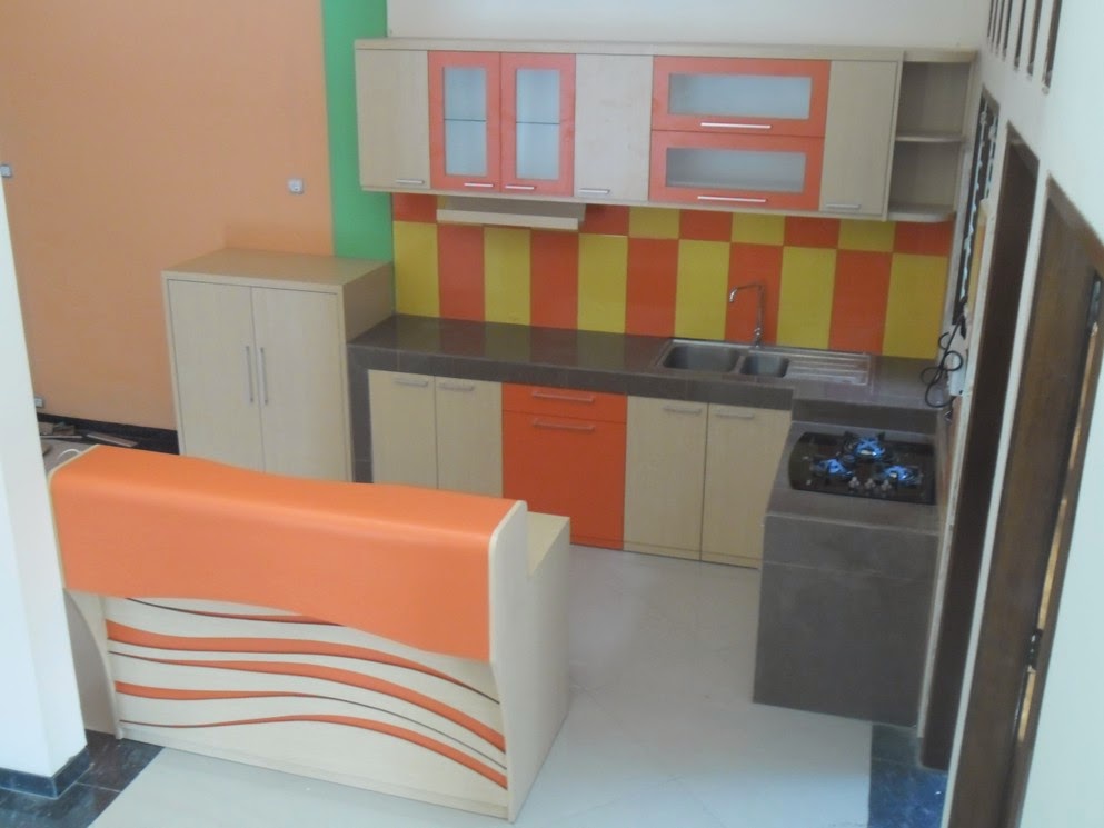 Kitchen Set L Shape (Bentuk L) - Kitchen Set Semarang - Custom Furniture Semarang