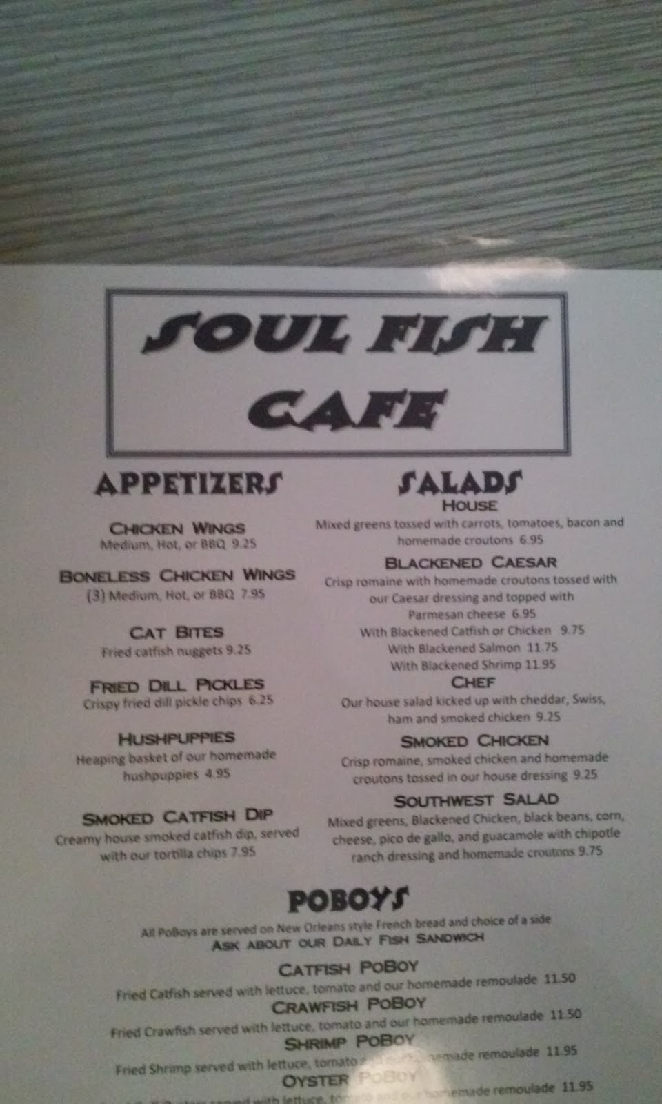 Lunching at Soul Fish Cafe'