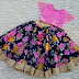 Blue and Pink Floral Lehenga