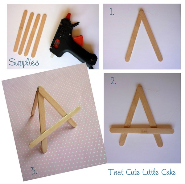 That Cute Little Cake {Craft} DIY Mini Easels