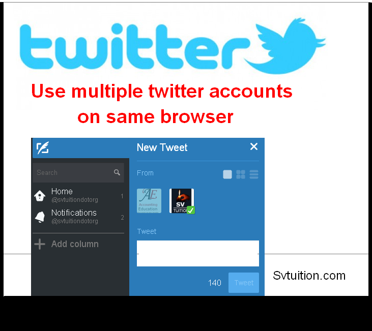 How To Use Multiple Twitter Accounts On Same Browser Svtuition