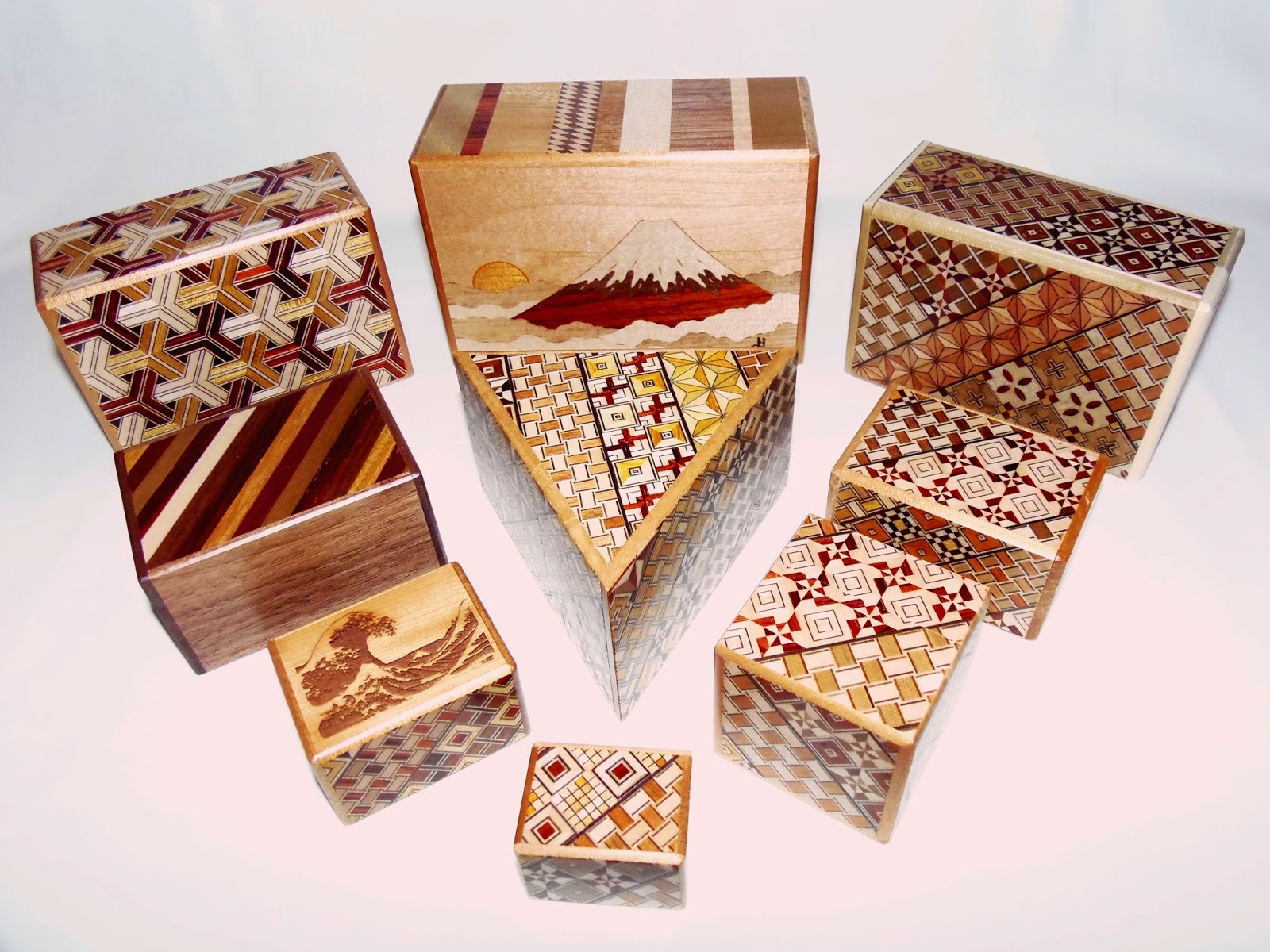 Gabriel Fernandes' Puzzle Collection A Trio of Outcasts Japanese Puzzle Boxes