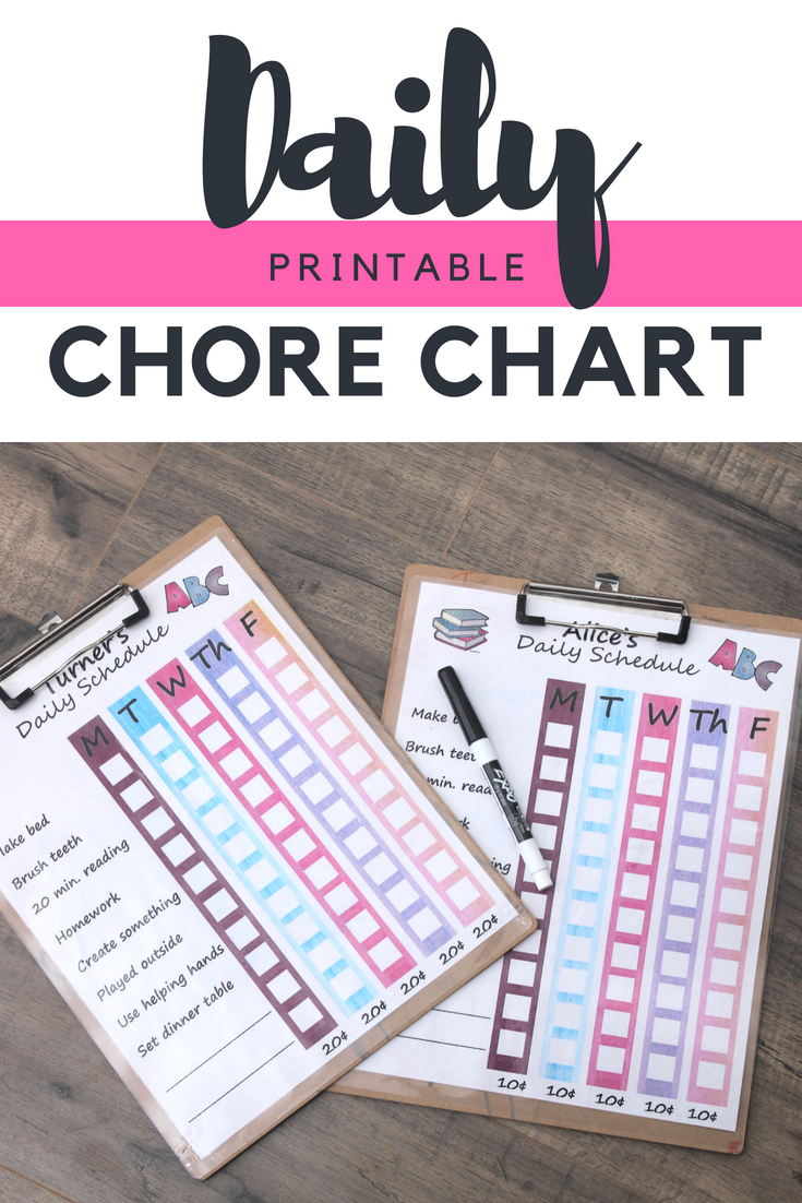 Cricut Chore Chart Ideas