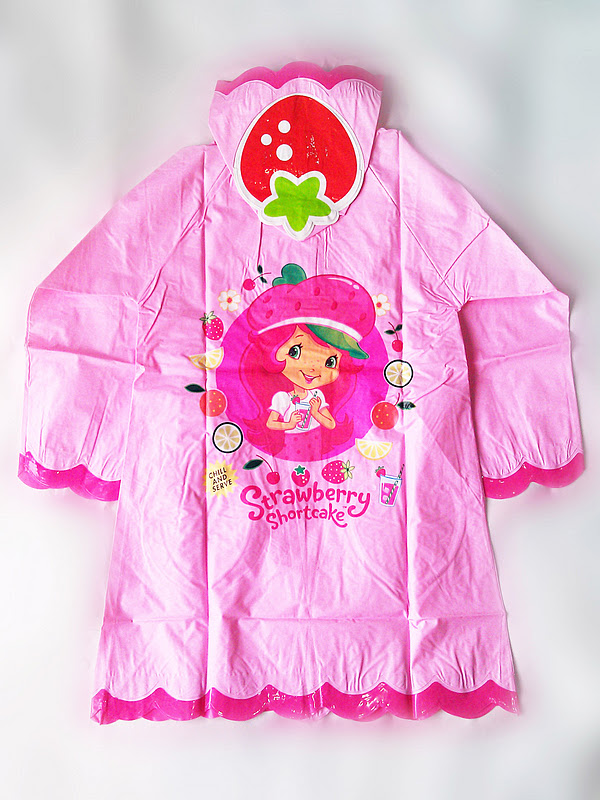 One Piece Strawberry Shortcake Raincoat/ Rain clothing