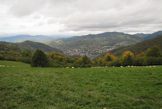 Widok na Szczawnicę z Cyrhle. Widok na Szczawnicę z Cyrhle.