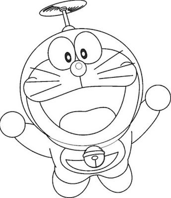 Sketsa Mewarnai Gambar Doraemon Sketsa Mewarnai Gambar Doraemon