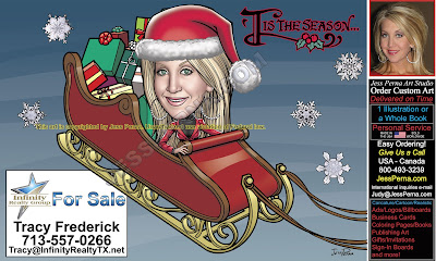 Real Estate Agent Sled Christmas Holiday Card