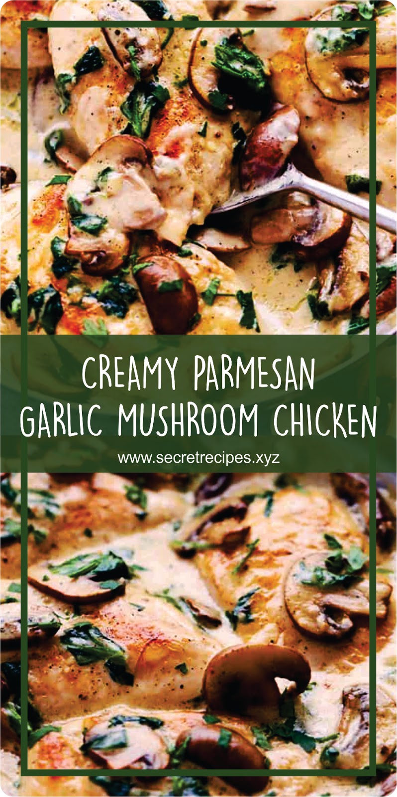 CREAMY PARMESAN GARLIC MUSHROOM CHICKEN | Recipe Spesial Food