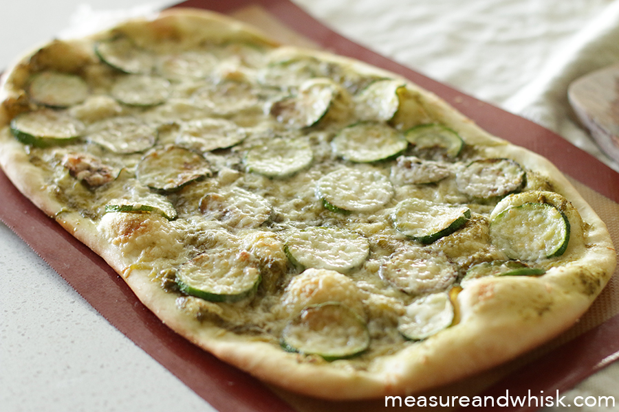 Zucchini Pesto Pizza Measure & Whisk Real food cooking with a dash