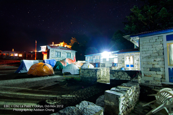 Camping at Tengboche
