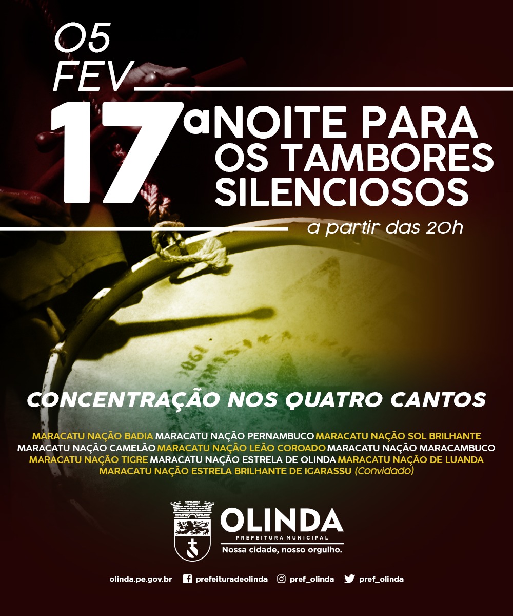 Taís Paranhos Olinda promove Noite para os Tambores Silenciosos Taís Paranhos Olinda promove Noite para os Tambores Silenciosos