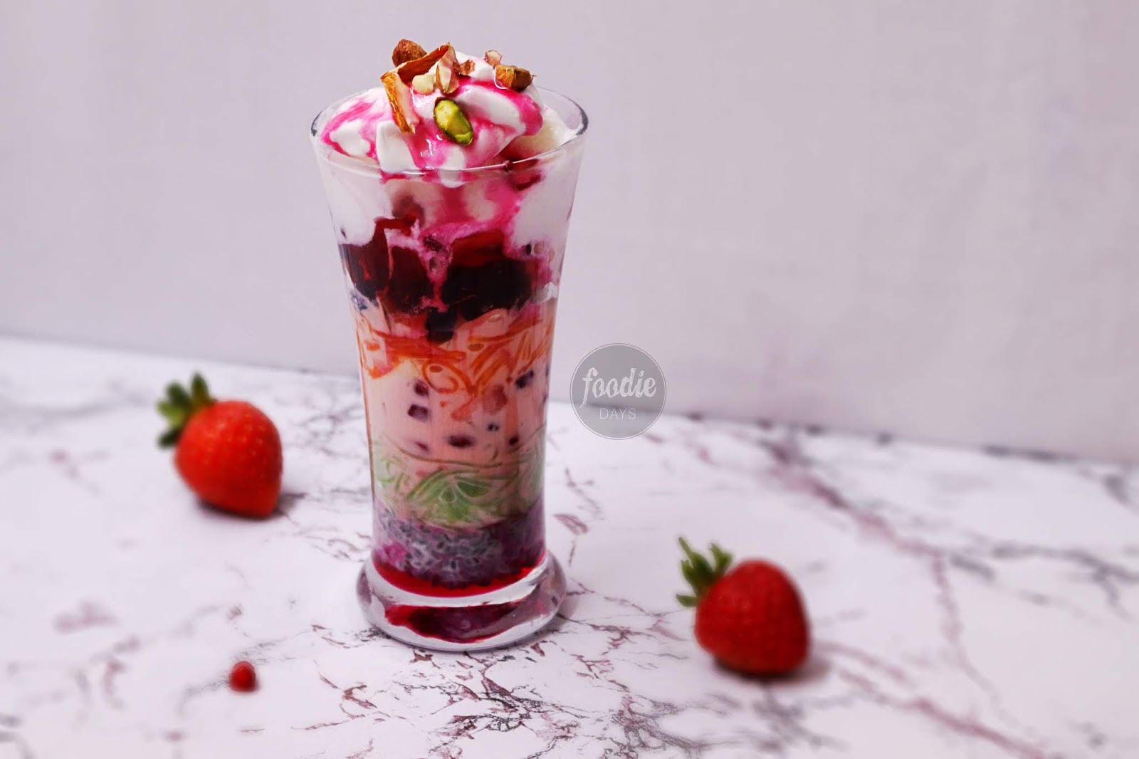 Royal Falooda Fruit falooda ice cream recipe