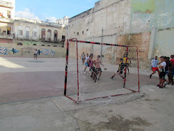 Street futbol with the youth of Havana