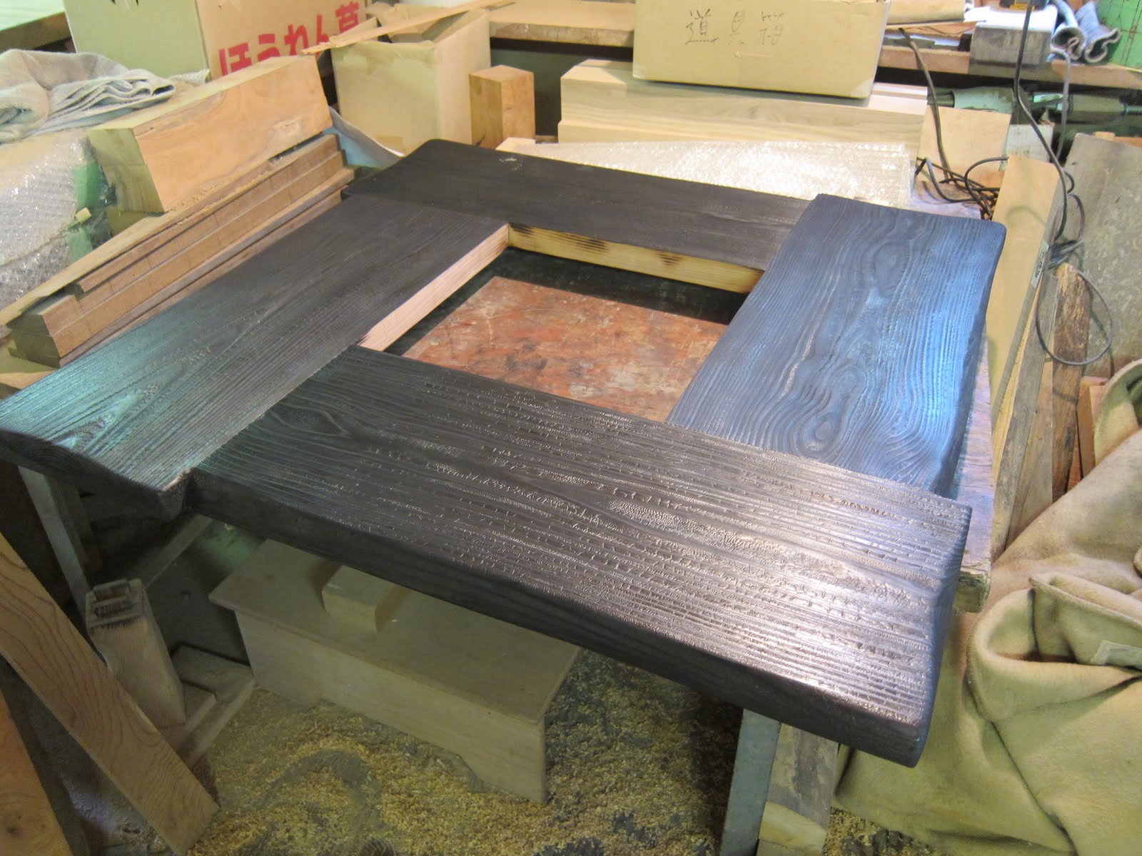 Kitchen Burned With Torch