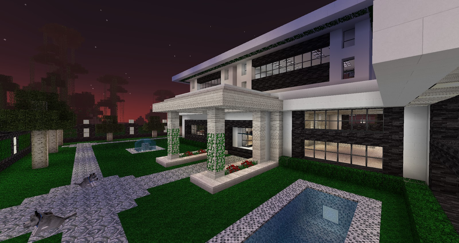 My Minecraft Constructions: Minecraft Modern House