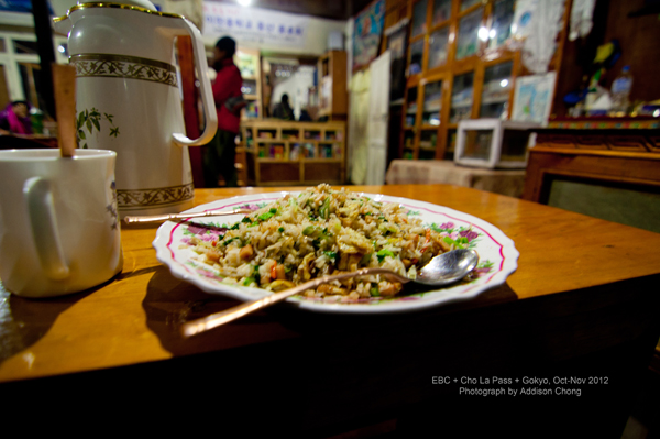 Dinner in Gokyo