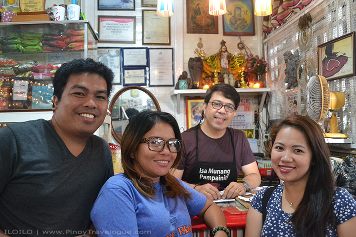 With Sir Peter (wearing apron), grandson of Madge Cafe founder