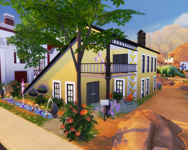 Sims 4 Half A-Frame House