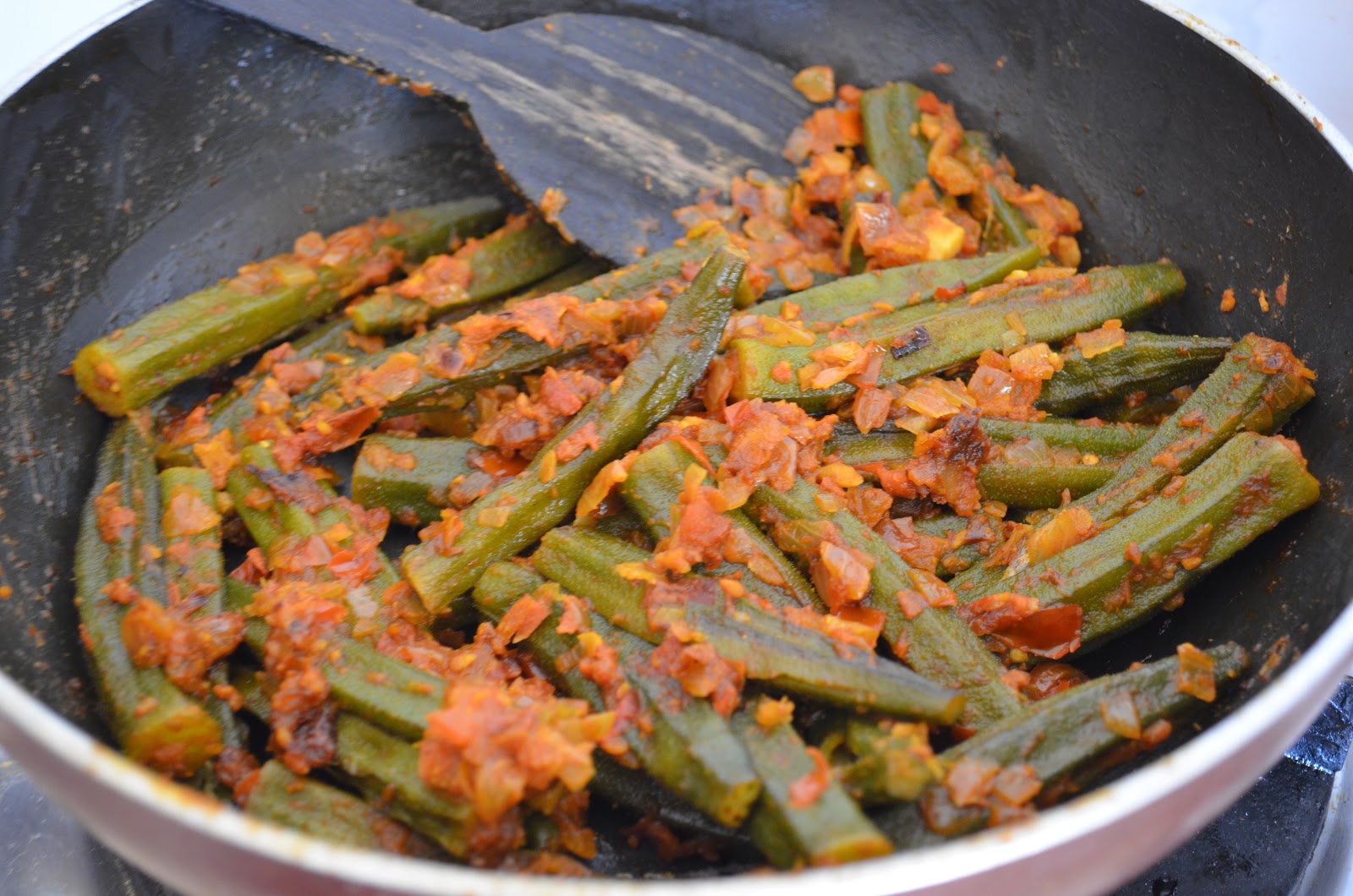 Siri`s Cuisine Masala Stuffed Okra Fry