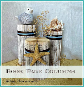 Book Pages Rustic Vintage Star DIY · Just That Perfect Piece